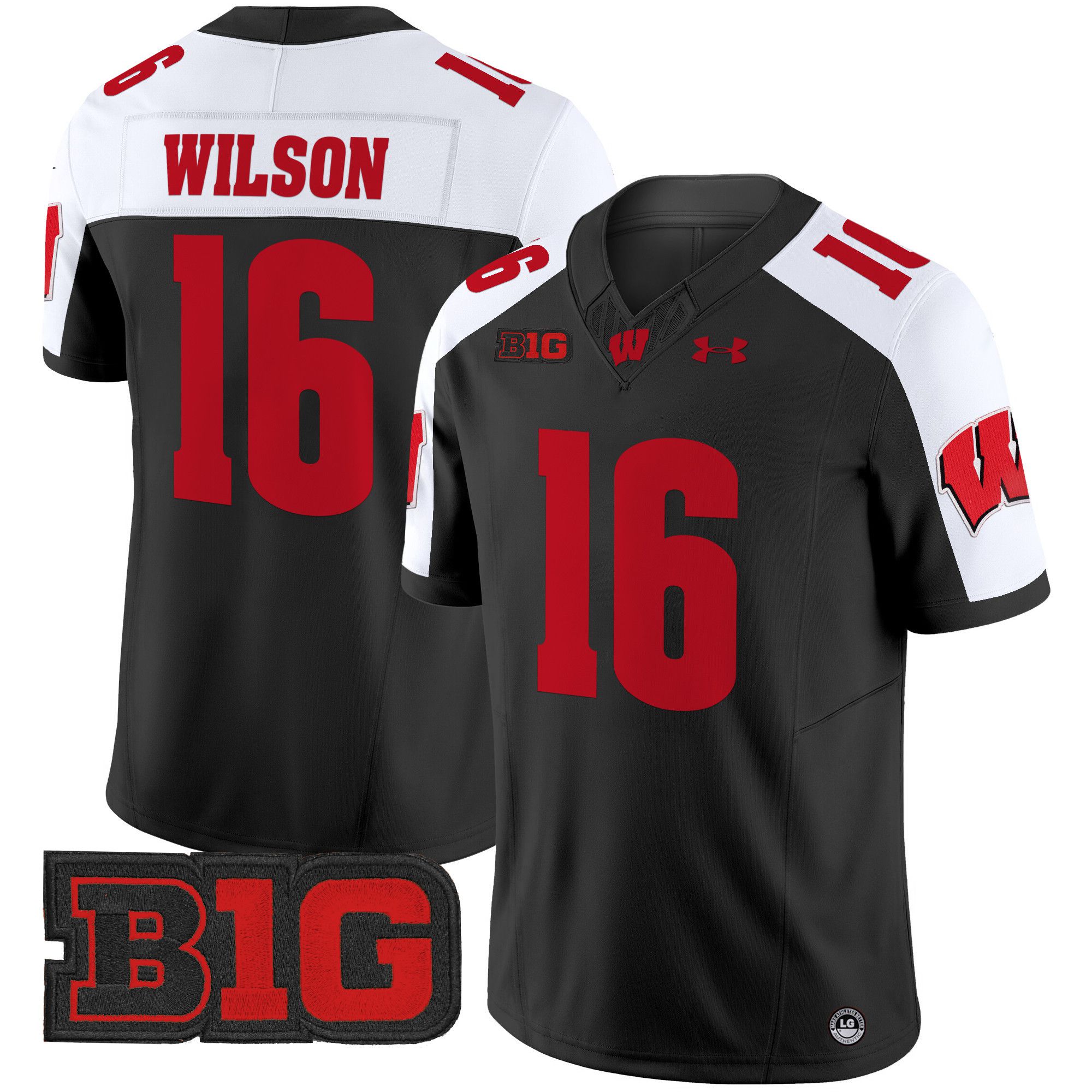 Men Wisconsin Badgers #16 Wilson Black 2024 Vapor Limited NCAA Jersey->ncaa teams->NCAA Jersey